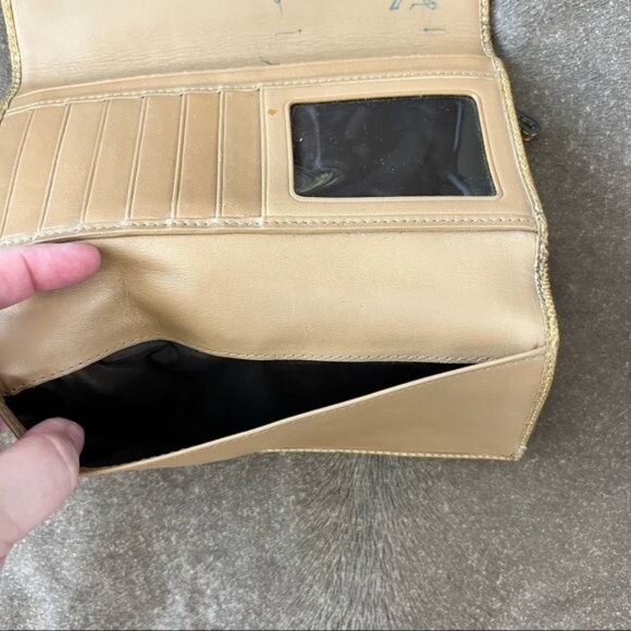 COACH C Leather Patent Leather Billfold Wallet - Picture 6 of 7